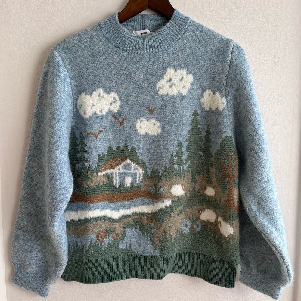 MNG-Scenic Farm Pullover Sweater